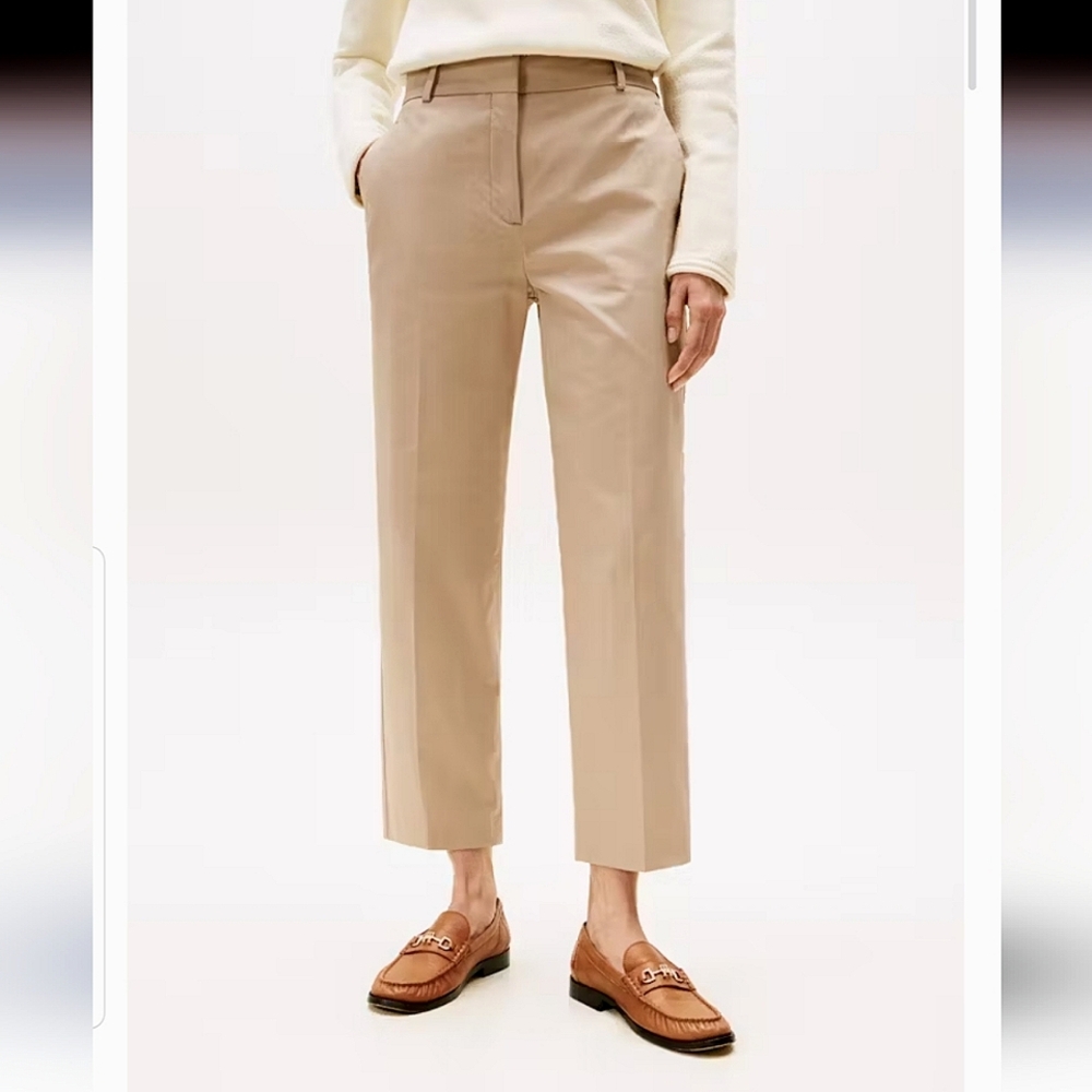 Lands End Classic Cropped Tan Women's Pants